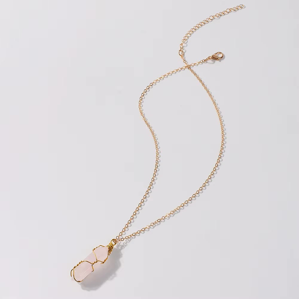 Rose founding amulet necklace
